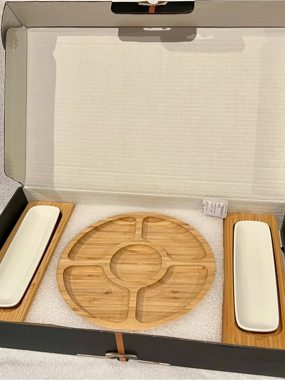 Bambüsi Collection Premium Bamboo Charcuterie Board Set - Natural Bamboo